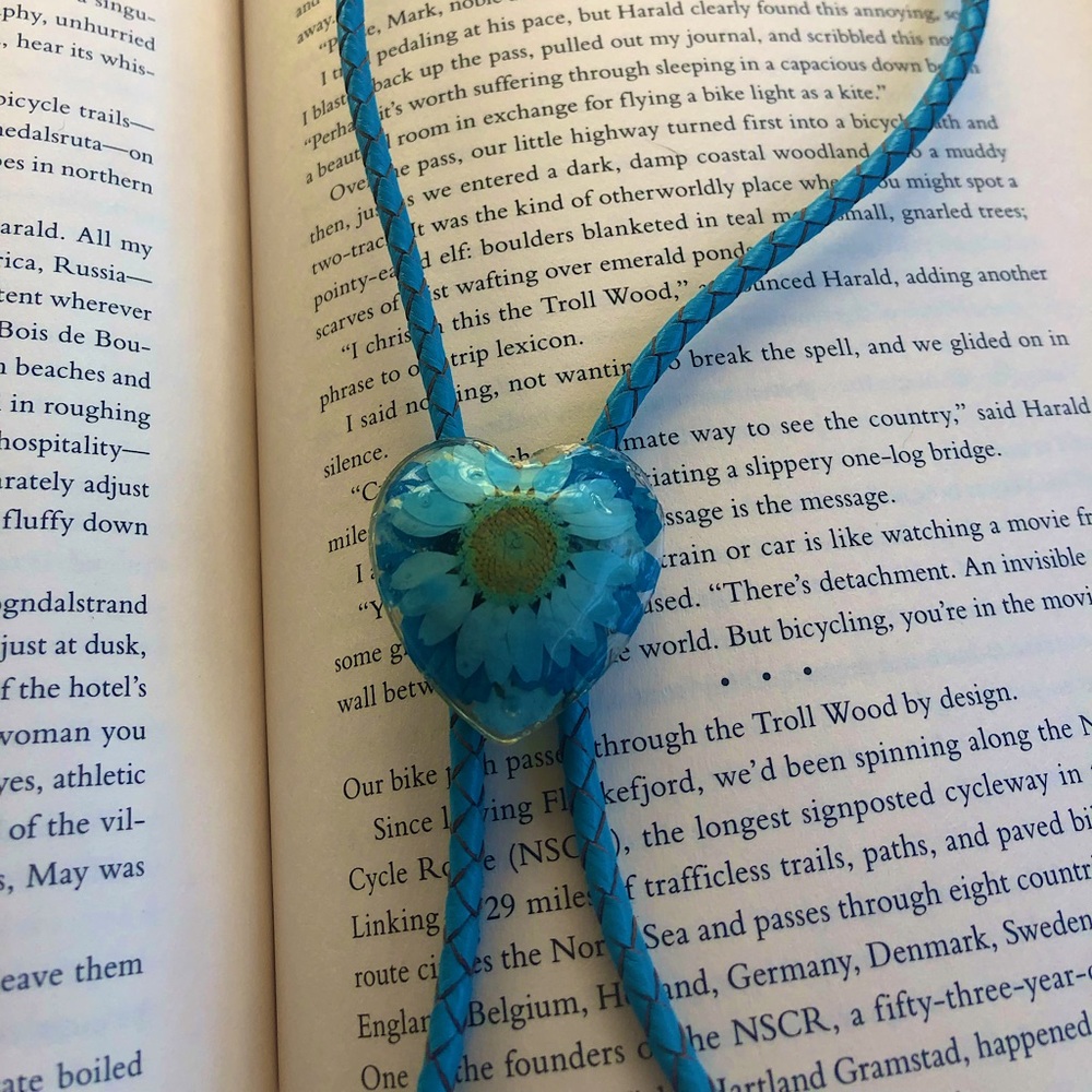 Custom Resin Flower Bolo Tie